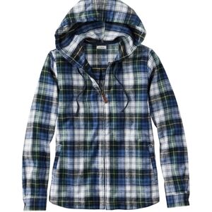 L.L.Bean Scotch Plaid Flannel Shirt, Relaxed Zip Hoodie